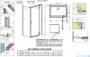 Radaway Essenza Kdj kabina 90x75cm prawa szkło przejrzyste 1385044-01-01R/1384049-01-01